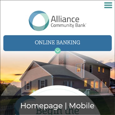 Alliance Community Bank - Website Design - LKCS