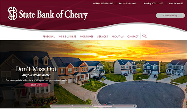 State Bank of Cherry portfolio library image